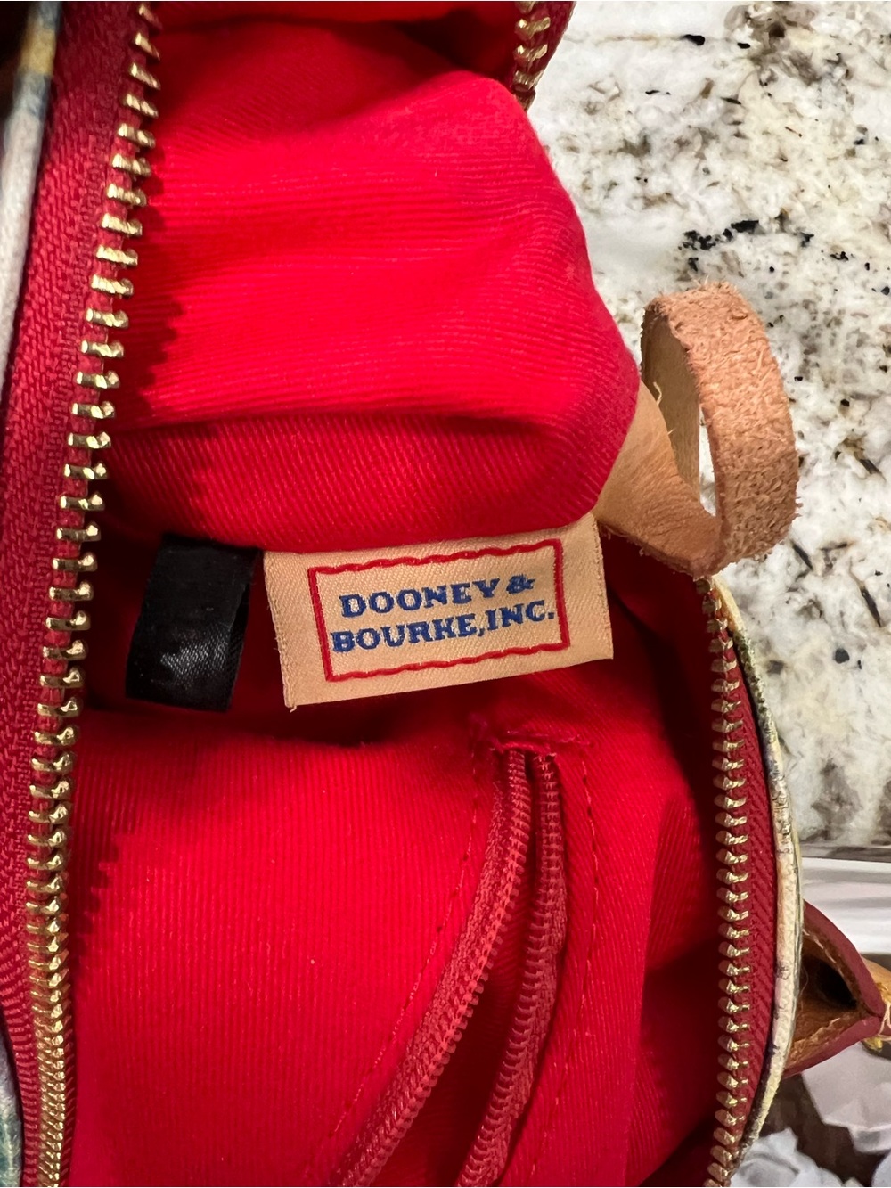 This is a vintage Dooney & Bourke Y2K "Picnic Ant" Madras bag leather handles - Picture 9 of 13